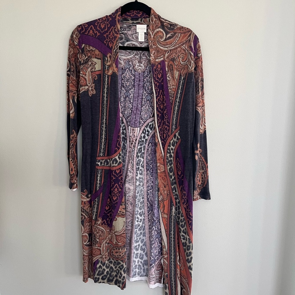 Chico’s Regal Paisley Cardigan